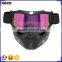 BJ-MG-022 Wholesale Motorbike Polycarbonate Goggles Antiskid Stripe Face Protective Goggles Mask Frame TPU