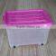 plastic home storage box with lid clear waterproof