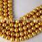 AAA Beautiful Natural 24k Gold Plated Copper Rondelle Beads Findings beads 7 inch 8mm Matte Finish Beads