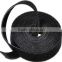 High quality black back to back double side hook loop tape