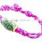 2015 Authentic Chunky Beads Charm Woven Paracord Bracelets