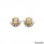 Gold filled fan shaped diamond stud earrings                        
                                                                                Supplier's Choice