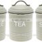 Hot Sale Set of 3 Vintage Retro Style Airtigh Metal Tea Coffee And Sugar Canisters /Sugar Jar/Coffee Storage container