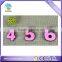 custom pink numbers shaped Eco-Friendly soft pvc Notices posted fridge magnet