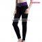 High Quality Print Waistband Black Slimming Leggings Yoga Pants