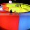 modern outdoor wedding and party colorful led lighting furniture PE plastic commercial use portable bar counter