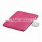 black and pink pu business card holder