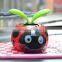 creative apple flower solar powered car decoration