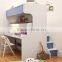 Bunk bed kids wooden murphy bed mechanism folding single bed with ladder for children