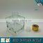 120ML Square Reed Diffuser Glass Bottle With Gold Silver Aluminum Cap