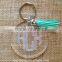 Monogram Tassel Keychain,personalized keychain