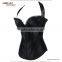 Halter Lace Up Black Open Hot Sex Women Photo Corset