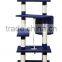 Anji Kaifeng popular small Luxury wood and sisal Cat Tree ,cat Scratcher Post ,cat climbing frame,cat house KF8019