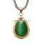 Never fade fashion lady stainless steel opal water drop pendant