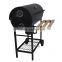 Large Barrel Outdoor Barbecue with Ash Catcher Charcoal BBQ Grill