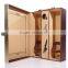 Elegant luxury genuine leather busines gift box/wine box/packing box