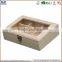 Handmade Wooden Tea Bag Decorative Storage Set Boxes With Glass Lid