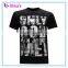 100% cotton round neck fashion hot sale silk screen printing short sleeve t shirt