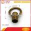 Brass color zinc alloy cord end stopper bag hardware fitting