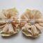Baby Girl Shabby Flower Elastic Barefoot Sandals Gift with diamond Solid color shoes