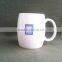Promotional ceramic coffee mugs with custom logo by decal