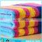 100% pure cotton color stripes bath towel terry spa towel