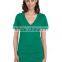 v Neck Short Sleeve Women Fitted Blank T-shirts