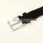 Custom Silver Pin Buckle Crocodile Braided Leather Belt