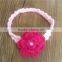 crochet baby flower hairband