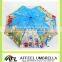 21''x8k paint oil printing three folding umbrella