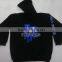 CUSTOM MADE EMBROIDERY AND SCREEN PRINT HOODED SWEAT SHIRT