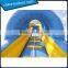 Double Lane Valcano Jungle Large Inflatable Slides With Climb