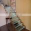 Decorative Stairs Glass Curved Stairs Decorate Glass Stair Supplier