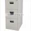 High gloss durable vertical KD cabinet steel 3 drawer cabinet for office