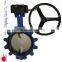 Gear operated wafer butterfly valve
