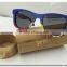 Captain Cartoon Stickers Bamboo Sunglasses With Bamboo Case America Style