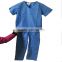 Best Selling white lab coat/blue and pink scrubs suit sets costume for 2-3Y baby