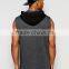 hot selling strings oversized with hood tone high quality men no sleeves hoodies