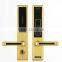 Goodum stainless golden door lock,remote control door lock ,excellent rf card door lock