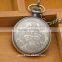 Retro Brass Classic Roman Numerals Pocket Watch With Stainless Steel Chains