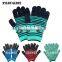 Made in China Cheap Mix Colored Nylon Glove/Guantes 0156