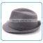 High quality best grey fedora cheap plain winter wool fabric felt fedora hats for men