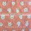 Kawaii Cartoon Rabbit Fox Print Pongee Fabric for Kid Pet Wear Home Textile