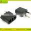 Hot selling copper pin usa to european plug converter travel adaptor