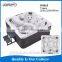 rectangular shape whirlpool massage 7 person design hot tubs