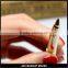 Senior metal retractable double end lip brush concealer brush lipstick brush with portable makeup brush cover