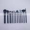 12pcs per set professional make up brush set for lip stick brush with makeup brush bag