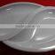 Malaysia Made 8 Shape Pure Melamine Two Compartment plate