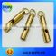 Classic EDC Tool Collection Whistle,45*10mm Mini Survival Whistle,Portable Brass Emergency Whistle