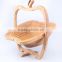 High quality and cheap bamboo folding fruit basket for picking fruit